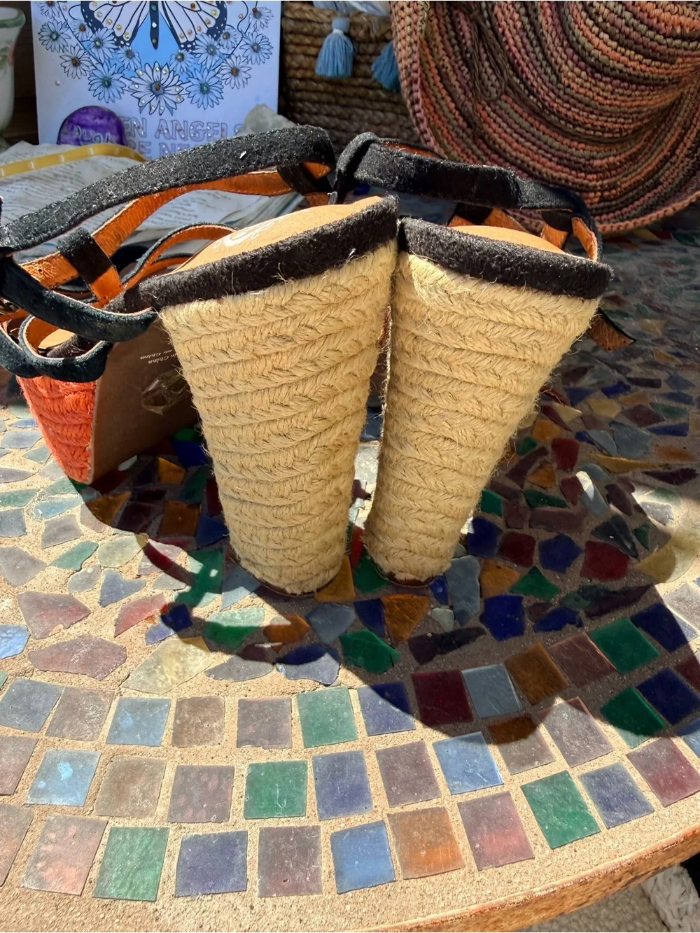 New JCambells collabs  Suede ropes SEXY Strappy Platforms  Espadrille 7